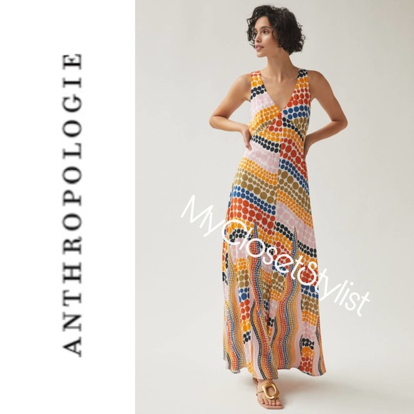 The Odells Dot-Printed Pucci Maxi Dress! NWT $288 XS RARE UNICORN!